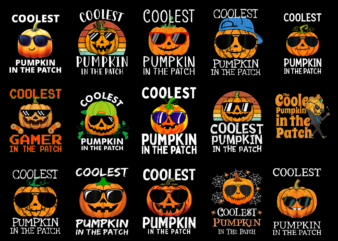 15 Coolest Pumpkin Shirt Designs Bundle For Commercial Use Part 1, Coolest Pumpkin T-shirt, Coolest Pumpkin png file, Coolest Pumpkin digital file, Coolest Pumpkin gift, Coolest Pumpkin download, Coolest Pumpkin design AMZ