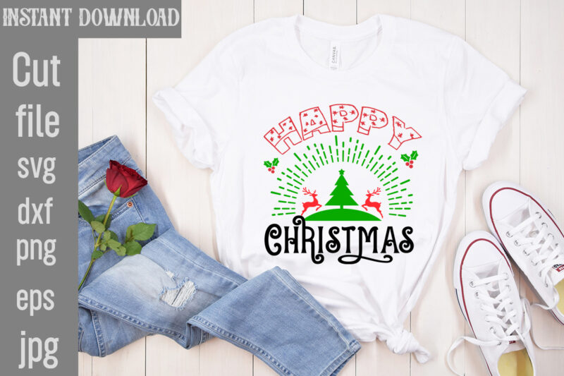 Christmas T-Shirt Bundle , Christmas Vector T-Shirt Design , Santa Vector T-Shirt Design , Christmas Sublimation Bundle , Christmas SVG Mega Bundle , 220 Christmas Design , Christmas svg bundle