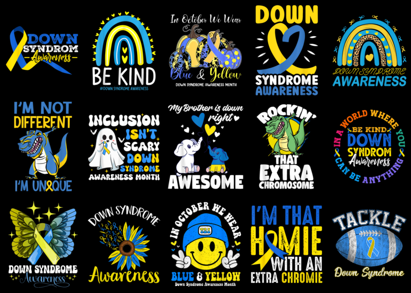 15 Down Syndrome Shirt Designs Bundle For Commercial Use Part 1, Down Syndrome T-shirt, Down Syndrome png file, Down Syndrome digital file, Down Syndrome gift, Down Syndrome download, Down Syndrome design AMZ