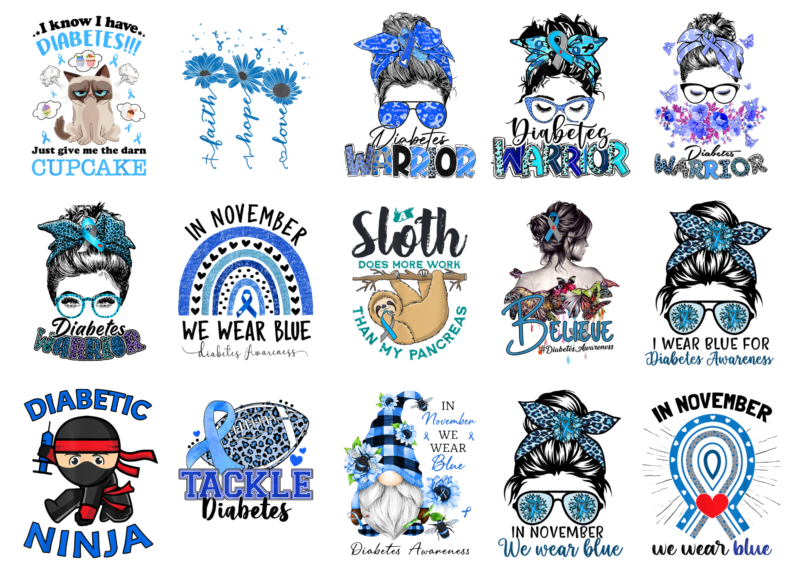 15 Diabetes Awareness Shirt Designs Bundle For Commercial Use Part 10, Diabetes Awareness T-shirt, Diabetes Awareness png file, Diabetes Awareness digital file, Diabetes Awareness gift, Diabetes Awareness download, Diabetes Awareness