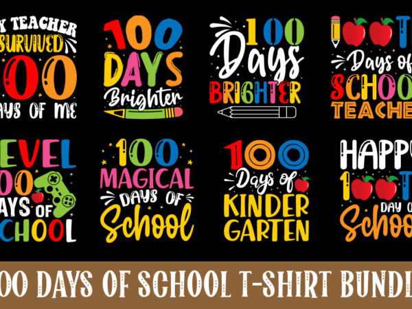 100 days of school svg bundle, 100 days svg, school svg, school shirt svg, first day at school svg, funny teacher svg, school cut file, kindergarten svg, school svg bundle,