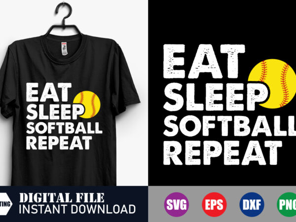 Eat sleep baseball repeat t-shirt design, baseball svg, funny shirts, softball svg