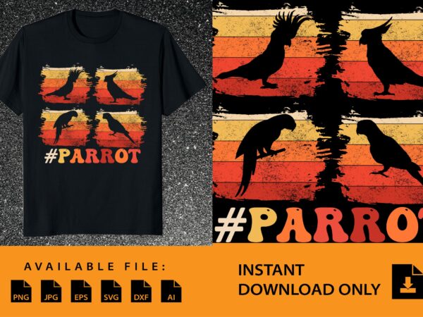 Parrot shirt design