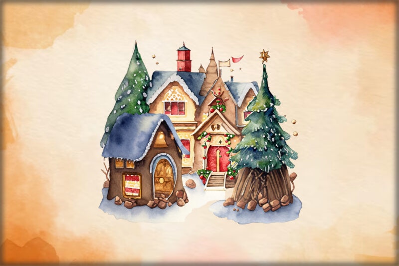 Christmas village Sublimation Bundle