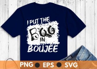 I Put The Boo in Boujee Women T-Shirt design vector