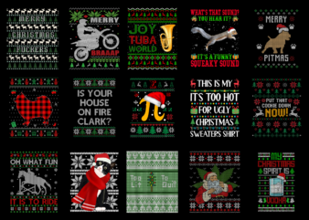 15 Ugly Christmas Shirt Designs Bundle For Commercial Use Part 2, Ugly Christmas T-shirt, Ugly Christmas png file, Ugly Christmas digital file, Ugly Christmas gift, Ugly Christmas download, Ugly Christmas design AMZ