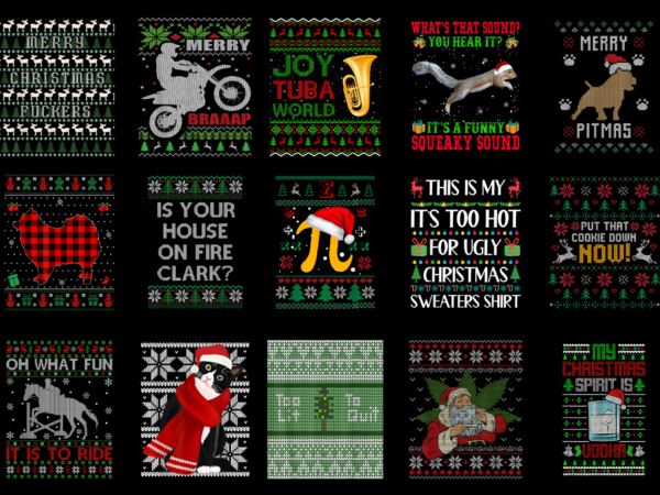 15 ugly christmas shirt designs bundle for commercial use part 2, ugly christmas t-shirt, ugly christmas png file, ugly christmas digital file, ugly christmas gift, ugly christmas download, ugly christmas design amz