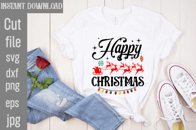 Christmas T-Shirt Bundle , On sell Designs, Big Sell Designs,Christmas Vector T-Shirt Design , Santa Vector T-Shirt Design , Christmas Sublimation Bundle , Christmas SVG Mega Bundle , 220 Christmas