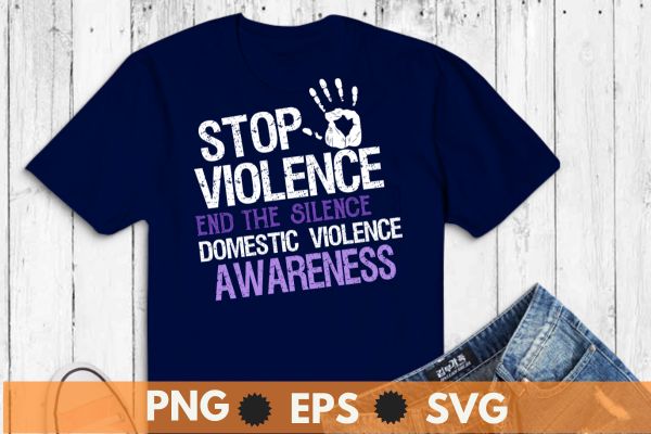 Family Domestic-Violence Awareness Purple Ribbon T-Shirt design vector, domestic, awareness, family, purple, ribbon, t-shirt, tee