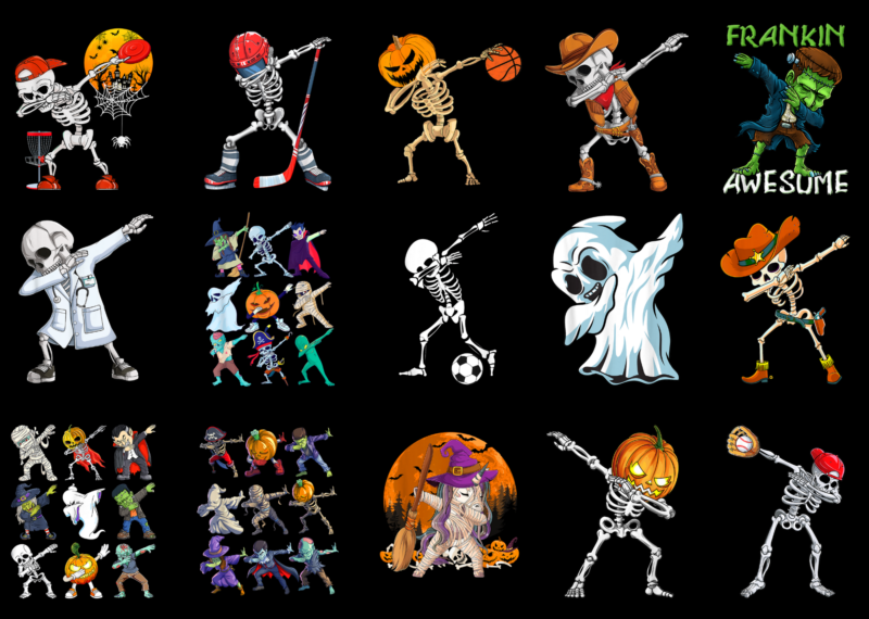 15 Dabbing Halloween Shirt Designs Bundle For Commercial Use Part 2, Dabbing Halloween T-shirt, Dabbing Halloween png file, Dabbing Halloween digital file, Dabbing Halloween gift, Dabbing Halloween download, Dabbing Halloween design AMZ