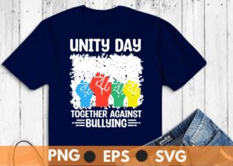 Unity day Together Against Bullying Orange Anti Bullying Unity Day Kid T-Shirt design vector , support kindness, promote anti bullying awareness, choose kindness courage inclusion, cute dude, Unity Day shirt,