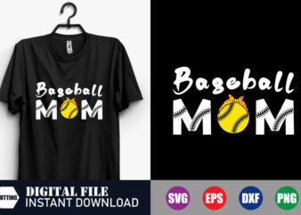 Baseball Mom Svg, Baseball Svg, Mom Svg, Funny T-shirt