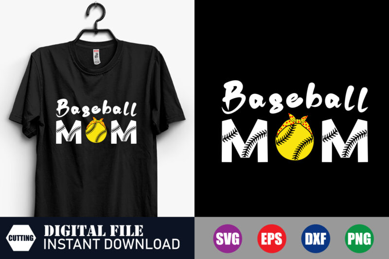 Baseball Mom Svg, Baseball Svg, Mom Svg, Funny T-shirt