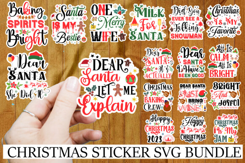 Christmas Stickers Bundle,Christmas T-Shirt Bundle , On sell Designs, Big Sell Designs,Christmas Vector T-Shirt Design , Santa Vector T-Shirt Design , Christmas Sublimation Bundle , Christmas SVG Mega Bundle ,