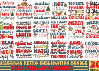 Christmas Retro Designs Bundle,Retro Christmas Bundle, Christmas Sublimation Bundle Christmas Bundle, Festive Af Christmas Junkie Christmas ,Christmas Sublimation Retro Christmas Christmas, Clipart Christmas Png Holiday Sublimation Sublimation Design Heat Transfer