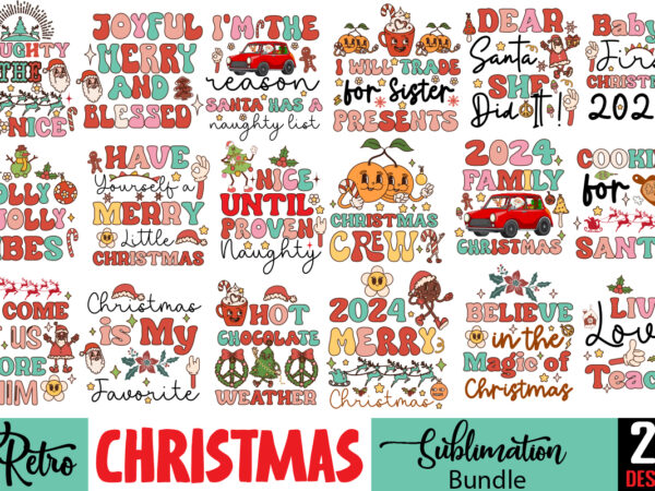 Retro christmas png sublimation bundle,20 designs,on sell design,big sell design,png bundle,christmas t-shirt designs