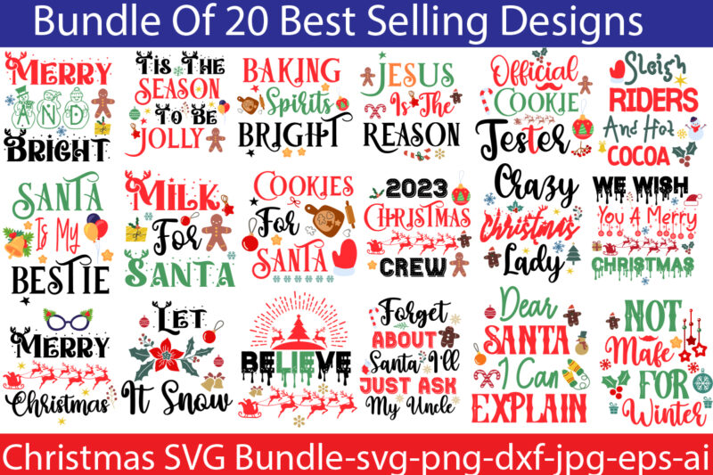 Christmas T-Shirt Bundle , On sell Designs, Big Sell Designs,Christmas Vector T-Shirt Design , Santa Vector T-Shirt Design , Christmas Sublimation Bundle , Christmas SVG Mega Bundle , 220 Christmas