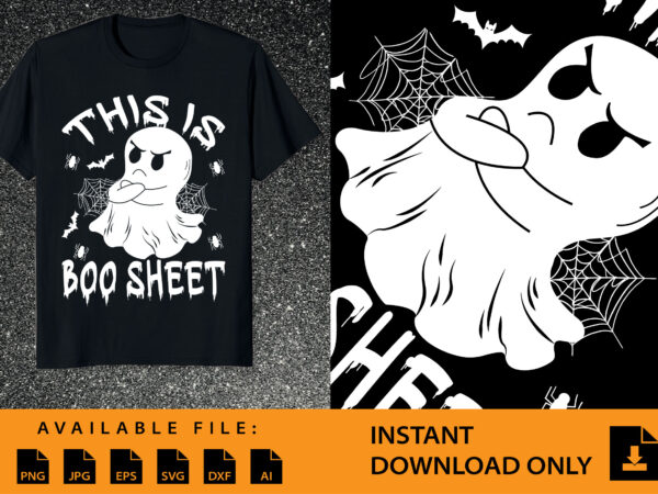 This is boo sheet halloween shirt design