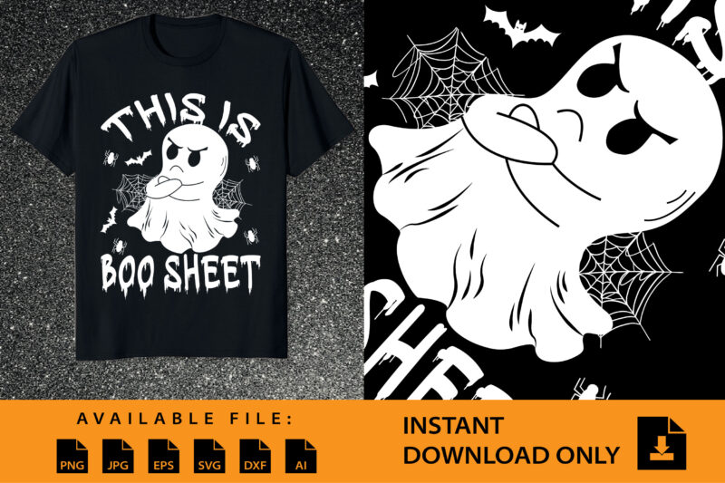 This Is Boo Sheet Halloween Shirt Design
