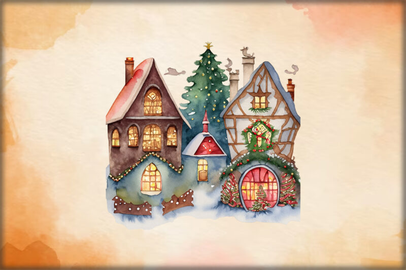 Christmas village Sublimation Bundle