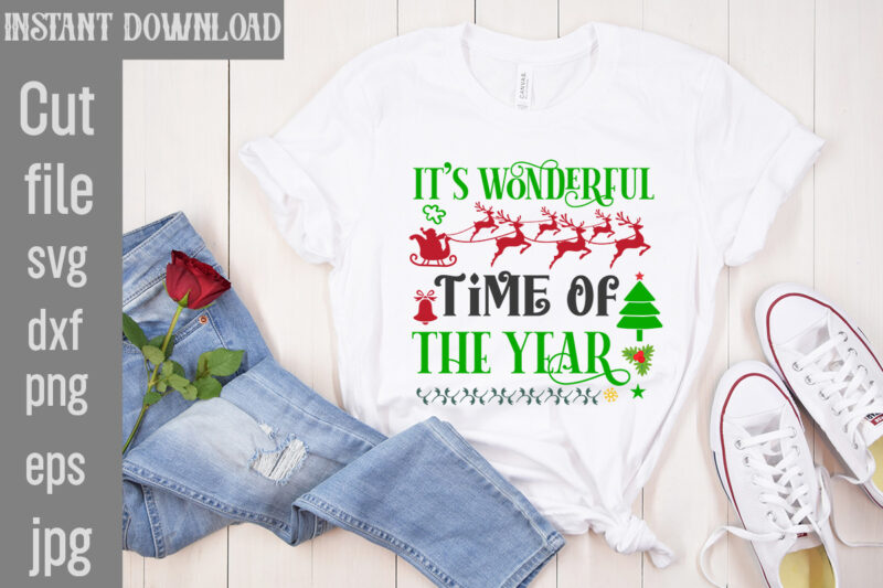 It's Wonderful Time Of The Year T-shirt DesignI Wasn't Made For Winter SVG cut fileWishing You A Merry Christmas T-shirt Design,Stressed Blessed & Christmas Obsessed T-shirt Design,Baking Spirits Bright T-shirt