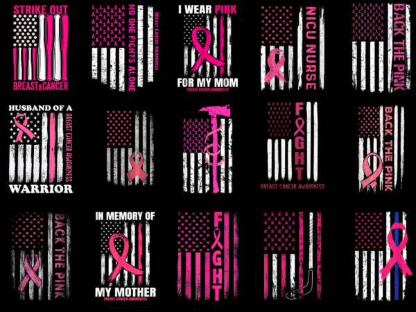 15 breast cancer awareness flag shirt designs bundle for commercial use part 3, breast cancer awareness flag t-shirt, breast cancer awareness flag png file, breast cancer awareness flag digital file,