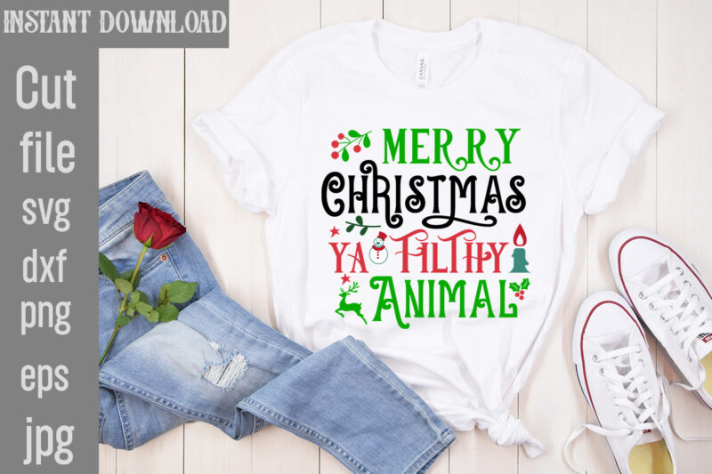 Christmas T-Shirt Bundle , Christmas Vector T-Shirt Design , Santa Vector T-Shirt Design , Christmas Sublimation Bundle , Christmas SVG Mega Bundle , 220 Christmas Design , Christmas svg bundle