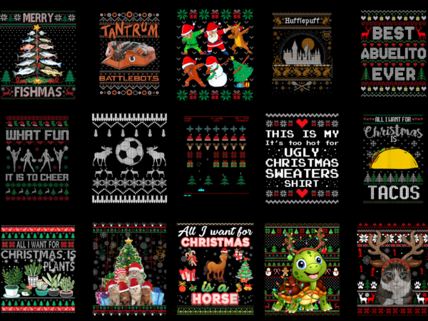 15 ugly christmas shirt designs bundle for commercial use part 3, ugly christmas t-shirt, ugly christmas png file, ugly christmas digital file, ugly christmas gift, ugly christmas download, ugly christmas design amz