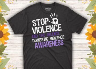 Family Domestic-Violence Awareness Purple Ribbon T-Shirt design vector, domestic, awareness, family, purple, ribbon, t-shirt, tee