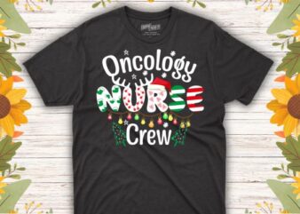 One merry Oncology Nurse Christmas T-Shirt design vector nurse christmas, christmas day nurse shirt, Santa, Xmas, nurse quote