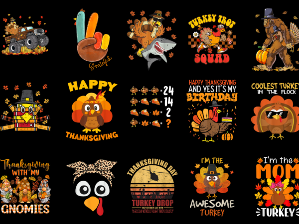 15 thanksgiving turkey shirt designs bundle for commercial use part 3, thanksgiving turkey t-shirt, thanksgiving turkey png file, thanksgiving turkey digital file, thanksgiving turkey gift, thanksgiving turkey download, thanksgiving turkey design amz