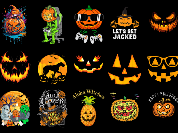 15 halloween jack o’ lantern shirt designs bundle for commercial use part 3, halloween jack o’ lantern t-shirt, halloween jack o’ lantern png file, halloween jack o’ lantern digital file,