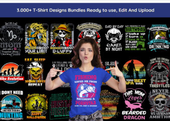 FLASH SALE, 3.000+ Tshirt designs bundle editable text update 27-10-2023
