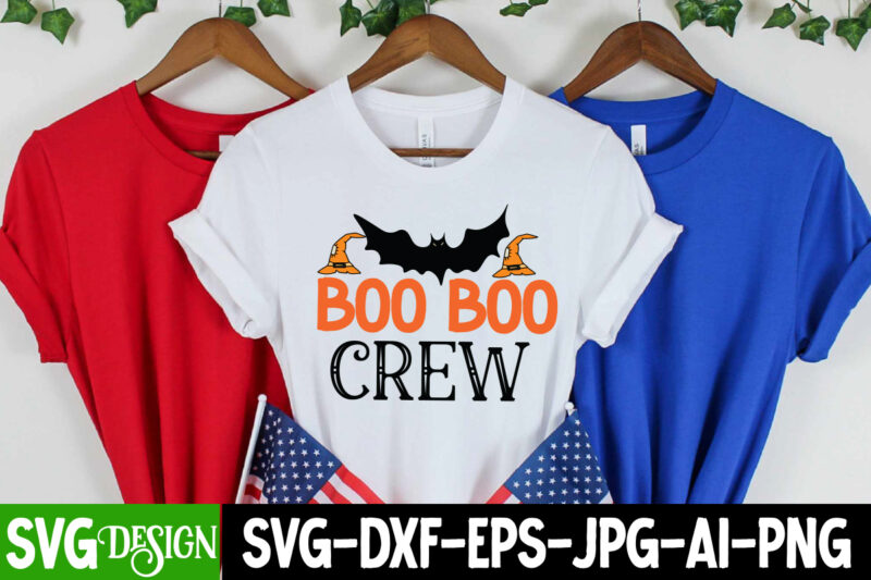 Halloween T-Shirt Design Bundle,Halloween T-Shirt Design, Eat Drink And Be Scary T-Shirt Design, Eat Drink And Be Scary Vector T-Shirt Design, The Boo Crew T-Shirt Design, The Boo Crew Vector