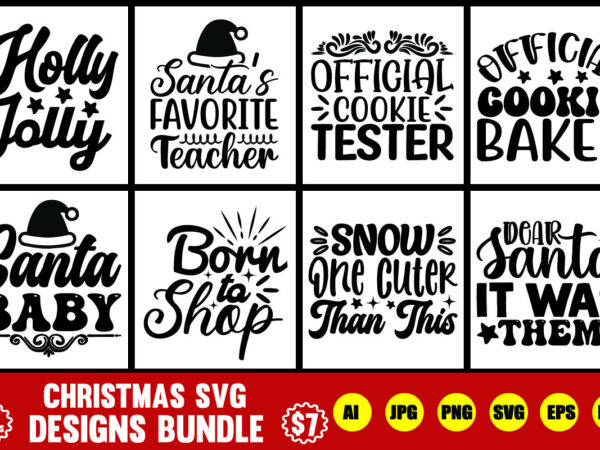 Christmas svg designs bundle