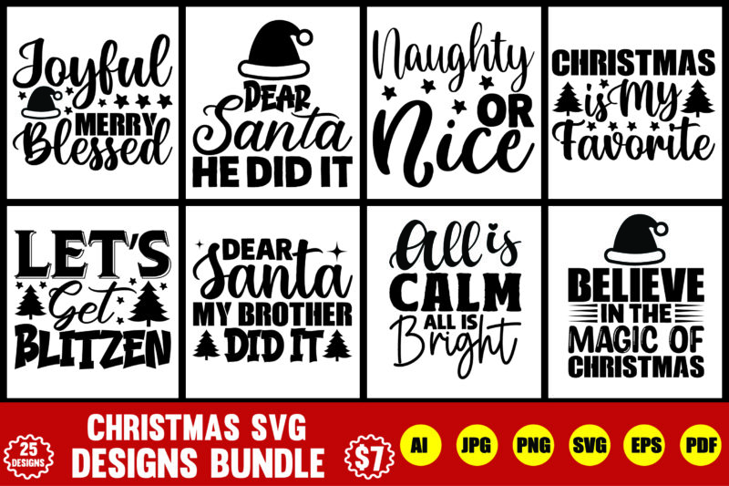 Christmas svg Designs Bundle