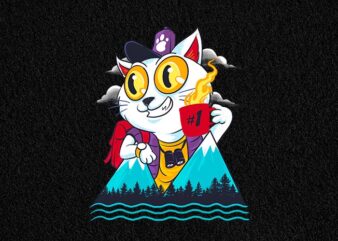 catventure t shirt vector file