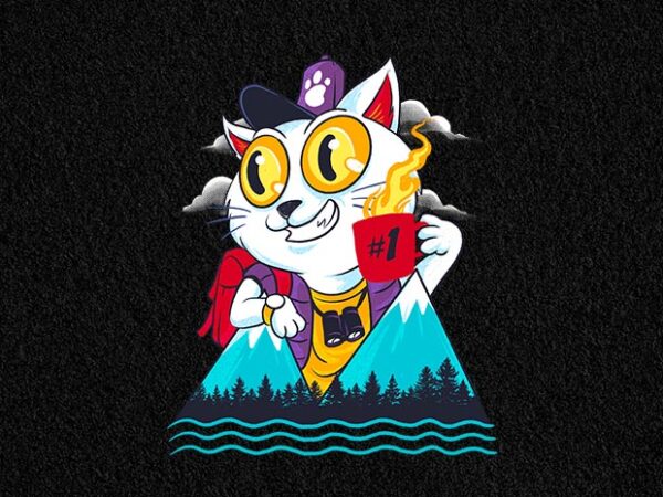 Catventure t shirt vector file