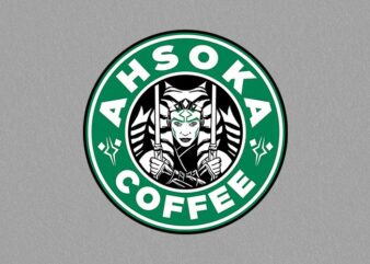 ahsoka coffee t shirt vector