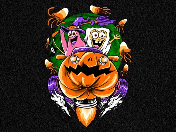 Halloween attack graphic t shirt