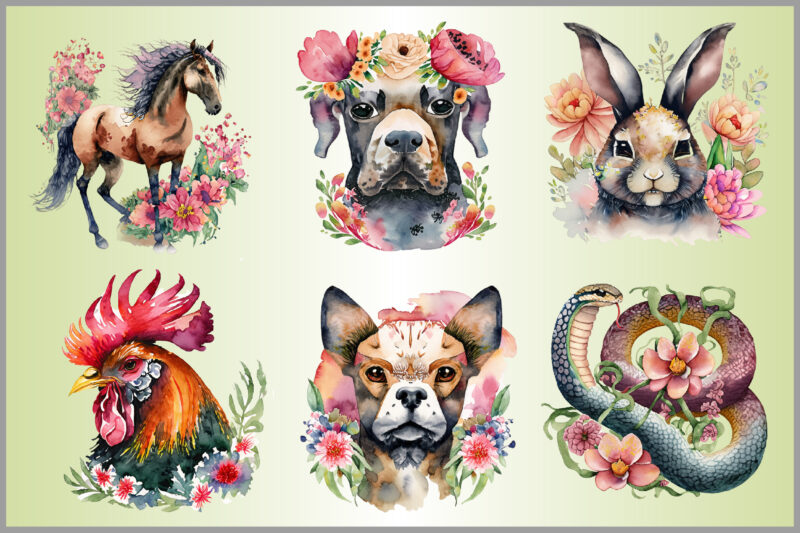 Chinese Zodiac Sublimation Clipart/37 Design