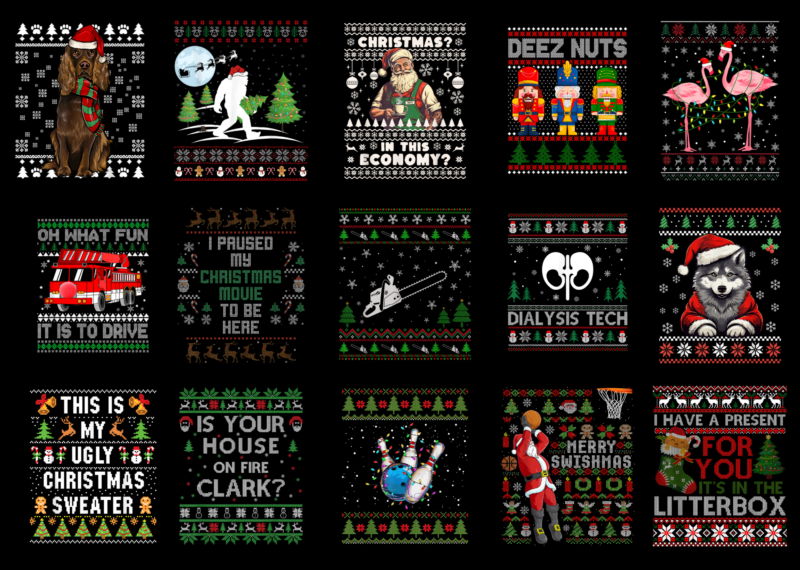 15 Ugly Christmas Shirt Designs Bundle For Commercial Use Part 4, Ugly Christmas T-shirt, Ugly Christmas png file, Ugly Christmas digital file, Ugly Christmas gift, Ugly Christmas download, Ugly Christmas design AMZ