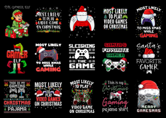 15 Christmas Gaming Shirt Designs Bundle For Commercial Use Part 4, Christmas Gaming T-shirt, Christmas Gaming png file, Christmas Gaming digital file, Christmas Gaming gift, Christmas Gaming download, Christmas Gaming design AMZ