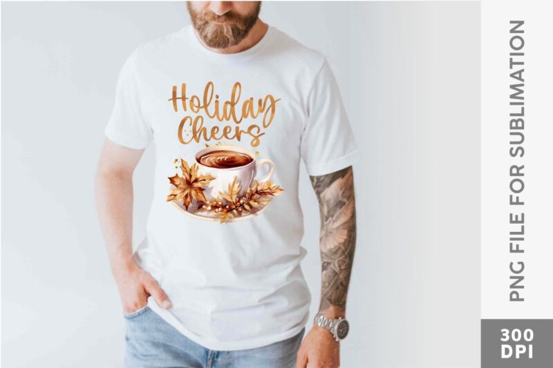 Christmas Coffee Late Sublimation Designs PNG Bundle