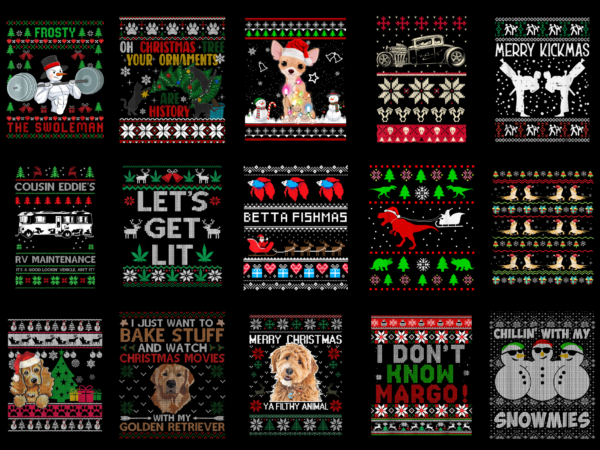 15 ugly christmas shirt designs bundle for commercial use part 5, ugly christmas t-shirt, ugly christmas png file, ugly christmas digital file, ugly christmas gift, ugly christmas download, ugly christmas design amz