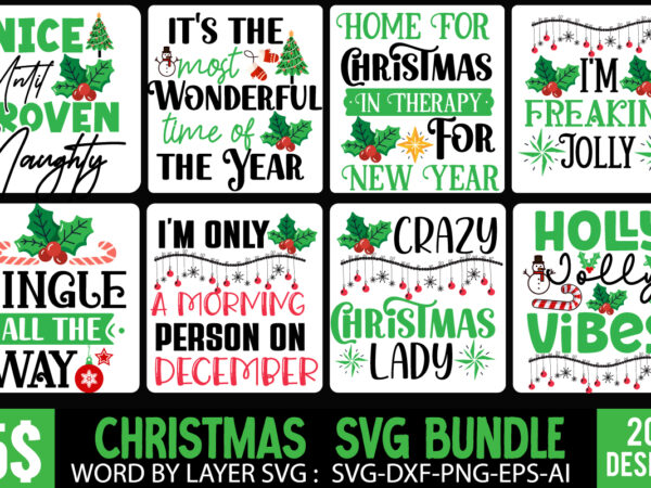 Christmas t-shirt design bundle, christmas t-shirt design, christmas svg bundle, christmas vector bundle