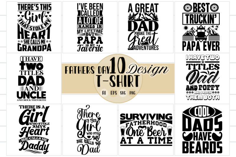 typography fatherhood say tee art. favorite papa vintage text style design, dad beards love you daddy. heart love birthday gift for dad design
