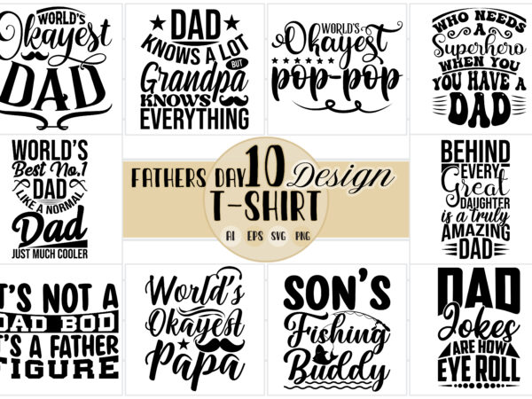 Worlds okayest dad typography graphic shirt template, family gift for grandpa and dad design, superhero dad greeting card dad gift greeting
