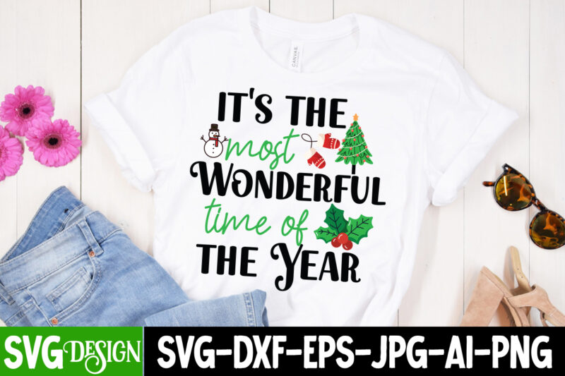 Christmas T-Shirt Design Bundle, Christmas T-Shirt Design, Christmas SVG Bundle, Christmas Vector Bundle