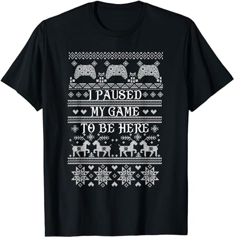 15 Christmas I Paused My Game To Be Here Shirt Designs Bundle For Commercial Use Part 3, Christmas I Paused My Game To Be Here T-shirt, Christmas I Paused My